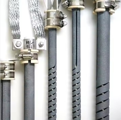 1625°C Elemento de calefacción de doble espiral tipo SGR Sic para varios hornos