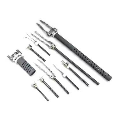 1625°C Elemento de calefacción de doble espiral tipo SGR Sic para varios hornos