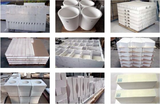 Partes cerámicas de corindón de alta pureza para hornos industriales