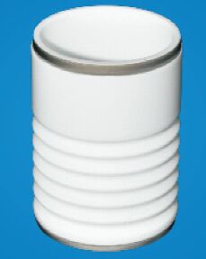 Anillo cerámico metalizado a medida con resistencia a la tracción > 20 000 psi y tasa de fuga de helio < 10-9 cc/sec