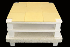 Sandwich-type kiln shelf