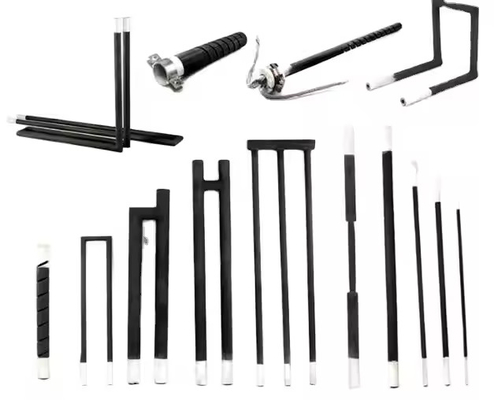 Elemento de calefacción de carburo de silicio de alta temperatura de tornillo U W I para horno Sic Rod