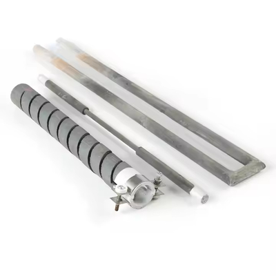 Elementos de calefacción de alta temperatura Sic, 1300 ° C. Varilla de carburo de silicio