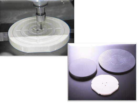 Las piezas cerámicas de precisión semiconductor Wafer Chuck