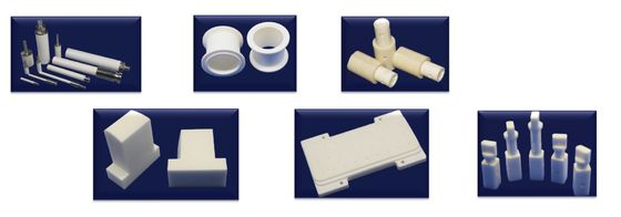Partes cerámicas de precisión para aplicaciones industriales