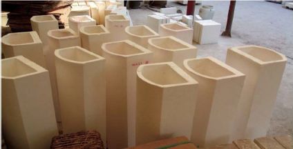 Partes cerámicas de corindón de alta pureza para hornos industriales