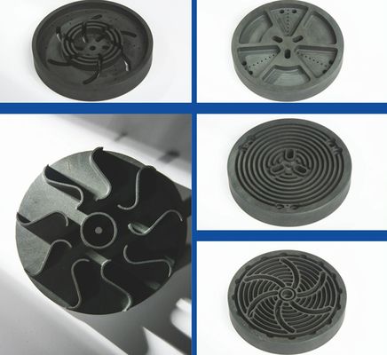 Piezas de nitruro de aluminio y carburo de silicio