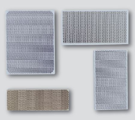 Panel de cerámica de panal de miel