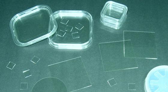 Oblea de cristal incluyendo los Pyrex de Borofloat de la oblea del cuarzo de la silicona fundida 7740 BK7 de cristal de cal sodada