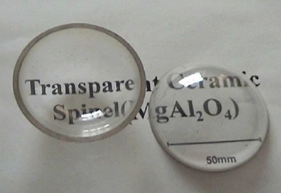 Cerámica transparente y translúcida Alon Yag Spinel Alpha Alumina