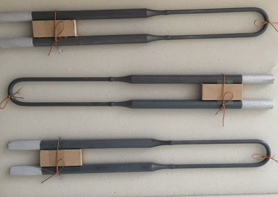 elementos de 1700C Mosi2 para la leña de las ferritas, esteatitas, titanatos, tejas, materiales refractarios